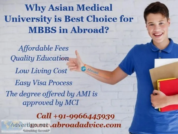 Why Asian Medical University is Best Choice for MBBS in Abroad