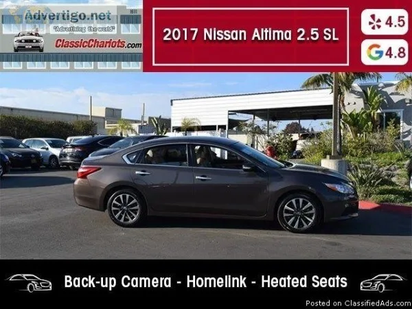 USED 2017 Nissan Altima 2.5 SL for sale in San Diego 18515R