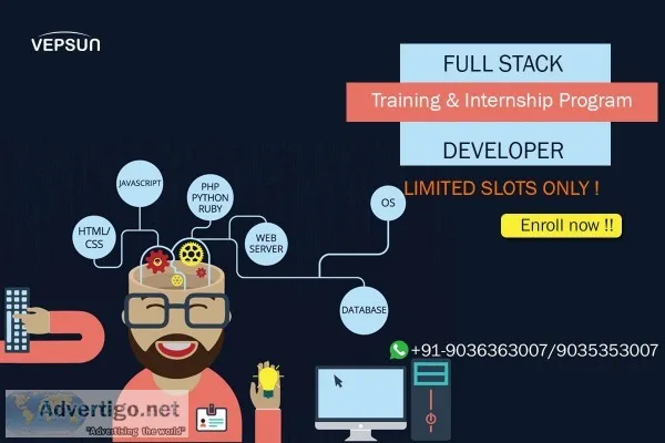 FULLSTACK TRAINING and INTERNSHIP VEPSUN TECHNOLOGIES