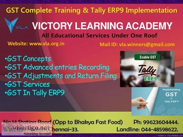 GST Courses GST Filing  Victory