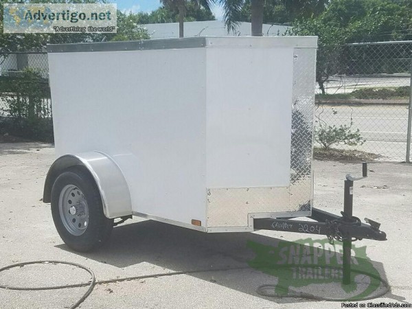 Trailer  4ft. x6ft. Wht Ext NEW for SALE