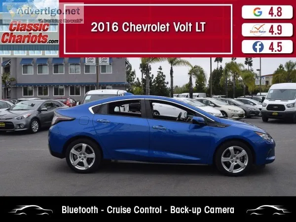 Used 2016 Chevrolet Volt LT for Sale in San Diego- 19620