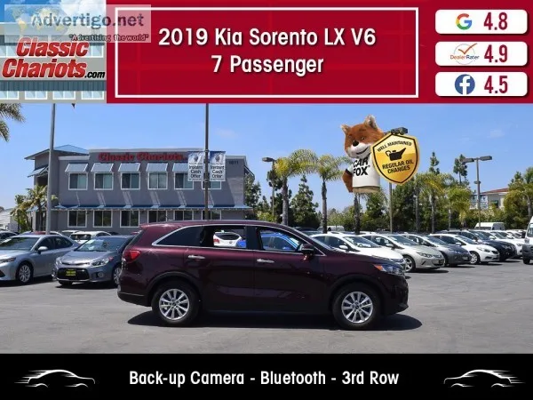 Used 2019 Kia Sorento LX V6 for Sale in San Diego - 19639r