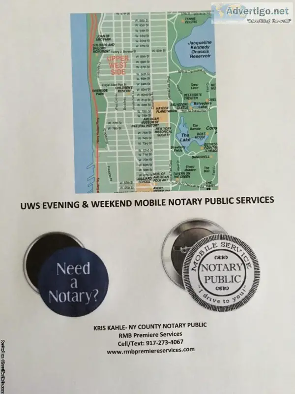 UWS EVENING TRAVELING NOTARY and APOSTILLE SERVICES.