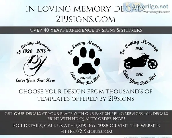 In Loving Memory Decals  Loving Memory Car Decals