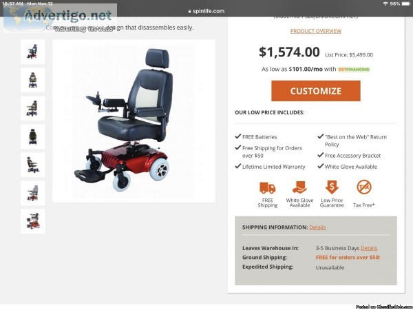 Power wheelchair for sale works great