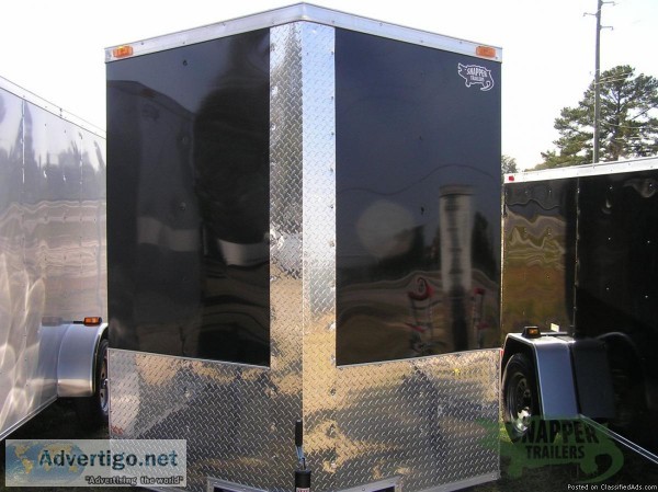 Snapper Trailers  Enclosed Bike Trailer 6x8 w Ramp Door