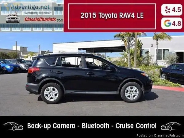 USED 2015 Toyota RAV4 LE for sale in San Diego 18499