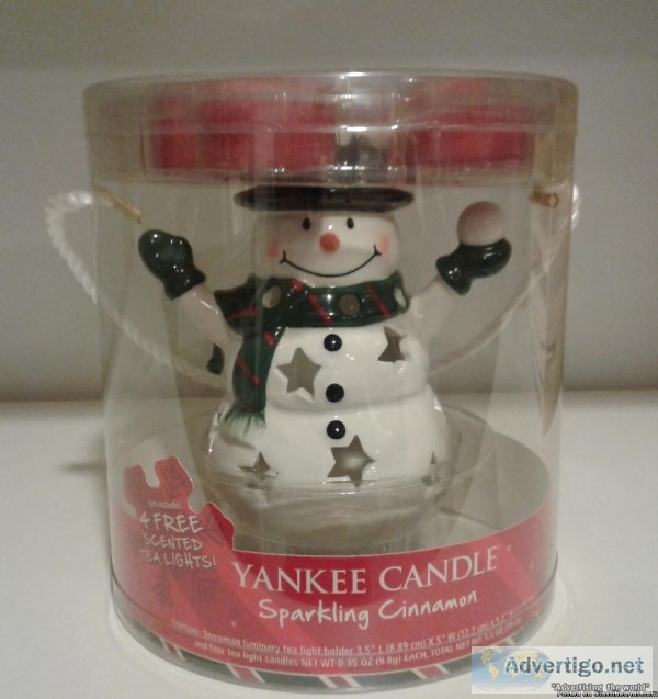 YANKEE CANDLE SNOWMAN LUMINARY GIFT SET