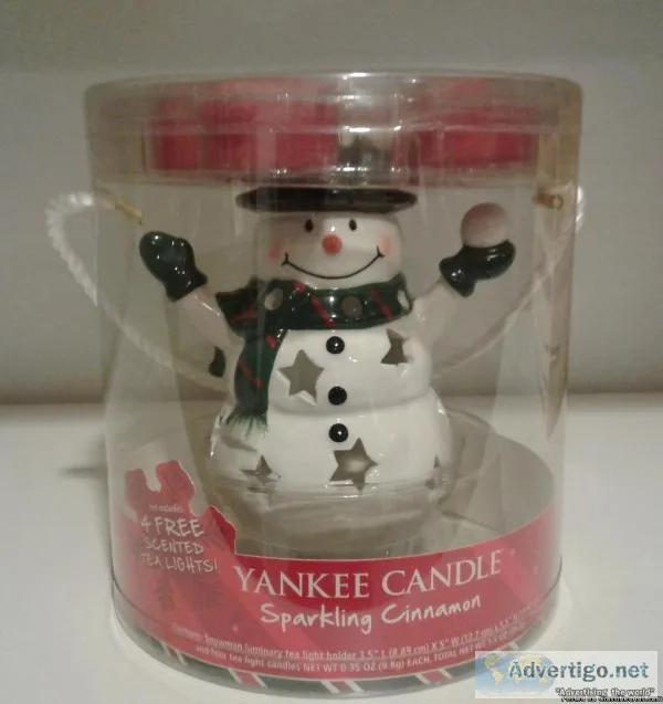 YANKEE CANDLE SNOWMAN LUMINARY GIFT SET