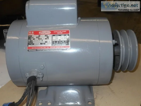 Dayton Start Motor 2 HP  GE Gear Motor.
