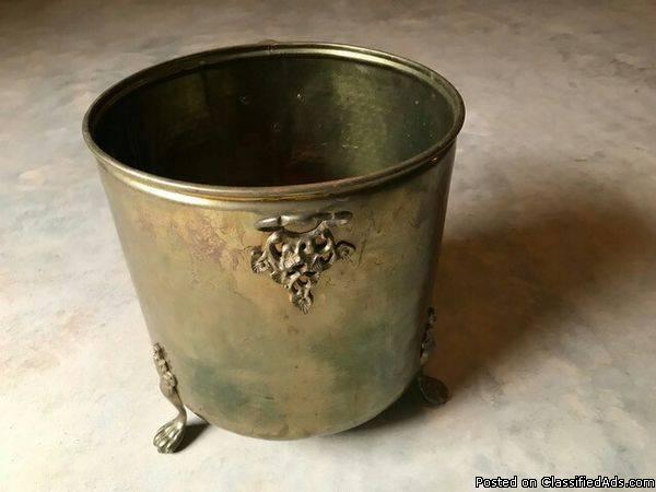 Large Brass Planter