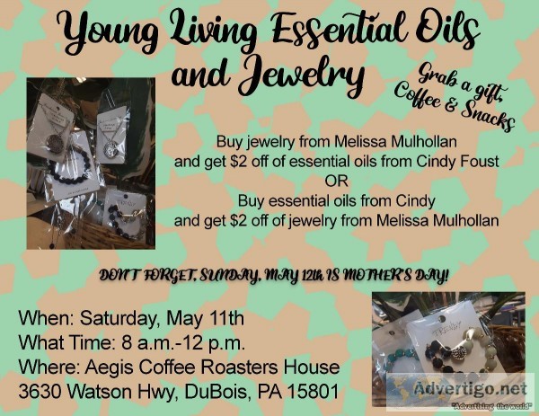 Young Living essential oils and jewelry sale