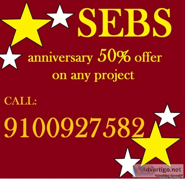 HURRY up now sebs providing 50% offer on any project