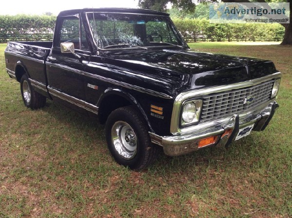 1972 Chevrolet C-10 Cheyenne Fleetside Pickup Truck Factory Air