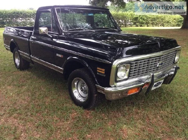 1972 Chevrolet C-10 Cheyenne Fleetside Pickup Truck Factory Air