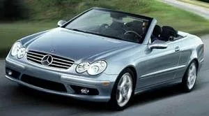 2004 MERCEDES-BENZ CLK500 Ice Blue Ash Leather Convertible