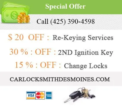 Car Locksmith Des Moines WA