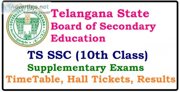 TS SSC Advance Suplementary Exams 2019 Time table Download