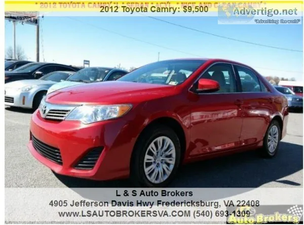 2012 TOYOTA CAMRY L 4CYLSEDANNI CE AND CLEAN