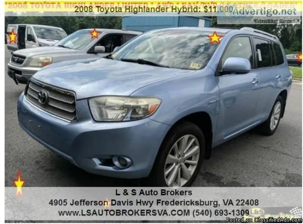 2008 TOYOTA HIGHLANDER HYBRID AWD LIMITED