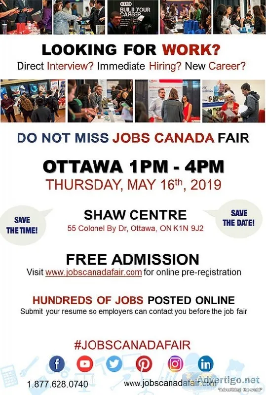 Ottawa Job Fair - May 16th 2019