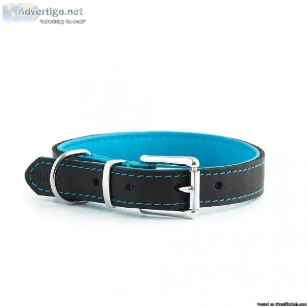 Round Leather Collar For Dogs