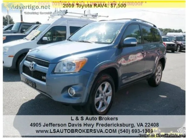 2009 TOYOTA RAV4 4X4 LIMITED SUV