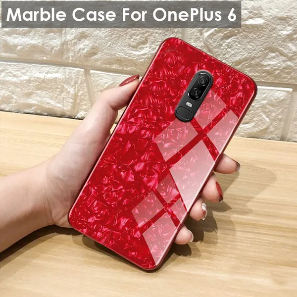 OnePlus 6 Marble Glass Case   Oplore  2019