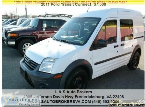 2011 FORD TRANSIT CONNECT XL MINI CARGO VAN