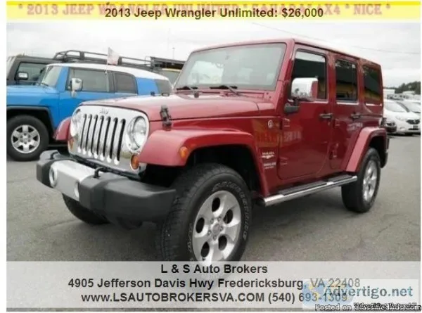2013 JEEP WRANGLER UNLIMITED SAHARA
