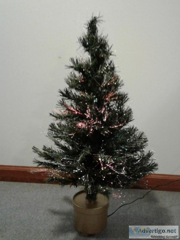 FIBER OPTIC DESK TABLE TOP CHRISTMAS TREE