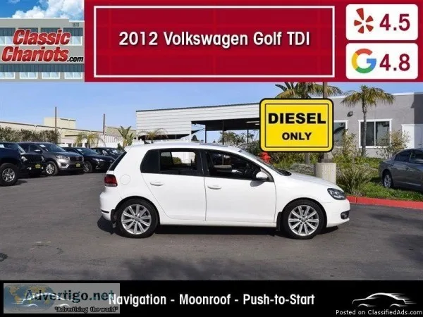 Used 2012 Volkswagen Golf TDI for Sale in San Diego- 19038
