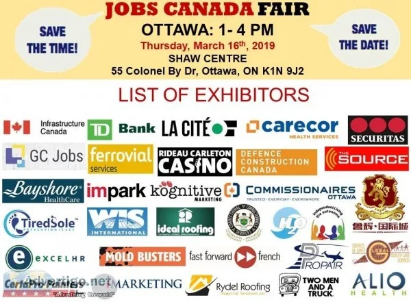 FREE Ottawa Job Fair - May 16th 2019