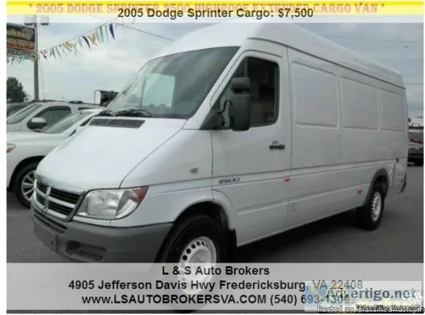 2005 DODGE SPRINTER CARGO VAN