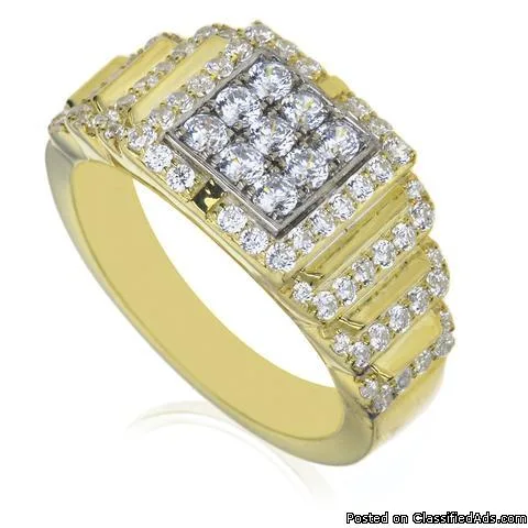 Diamond gents rings