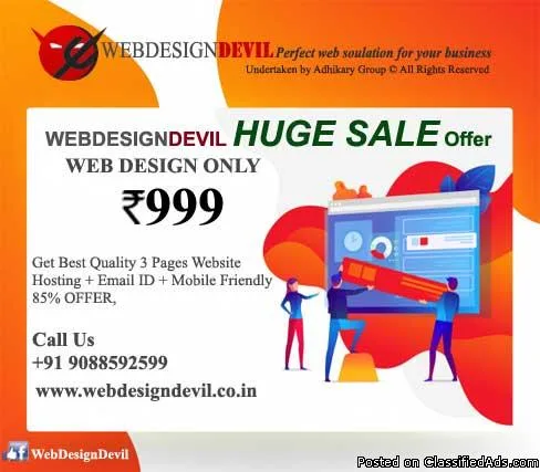 Offer Rs 999 Is Leading Cheap Website Design Company In India
