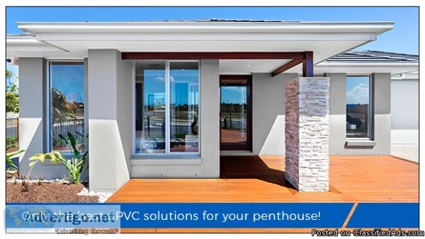 uPVC sliding windows for penthouse design
