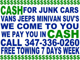 GET CASH FOR ANY JUNK CAR TODAY KEW GARDENS REGO PARK ELMHURST