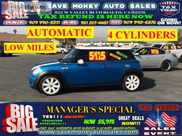 2007 MINI Cooper S TYPE&gt&gtFULLY LOADED4CYLDSLOW MILES