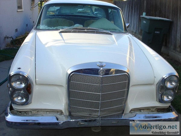  66 Mercedes 250SE Coupe One of Kind for Restoration Project