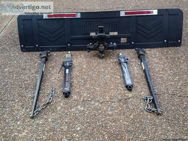 Trailer Hitch Torsion Bars 2 anti-sway bars and mudflap