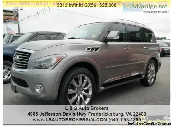 2012 INFINITI QX56 4DR SUV