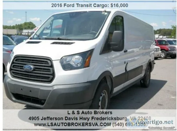 2016 FORD TRANSIT CARGO 150LOW ROOFCARGO VAN