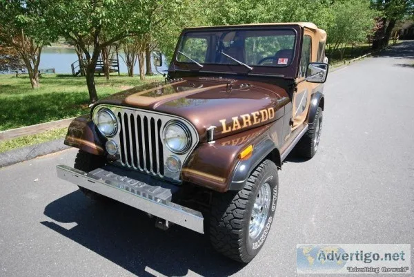 1986 JEEP CJ7 LAREDO 9800 ORIGINAL MILES AUTO W ORIGINAL AC