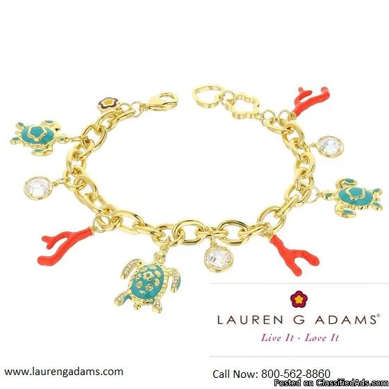 Buy Fashionable Sea-life Charm Bracelet - Lauren G Adams