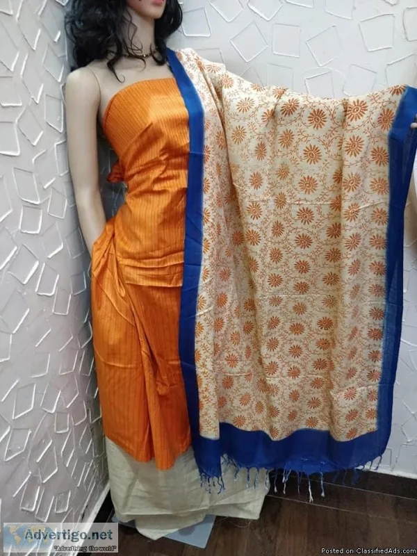elegant new prints in khadi cotton suits available