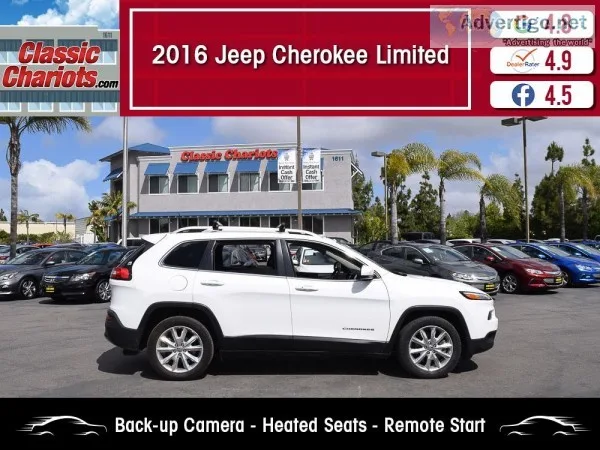 Used 2016 Jeep Cherokee Limited for Sale in San Diego - 19748r