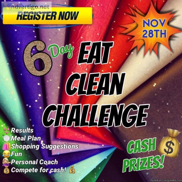 JOIN OUR 6 Day Eat Clean Challenge