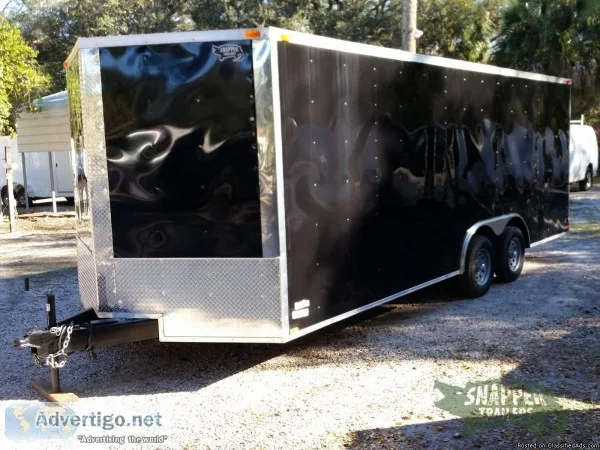 8.5 x 20 Black Enclosed Car Hauler WV-nose - 11034